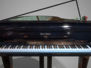 grand piano mason hamlin low-poly 3D Model