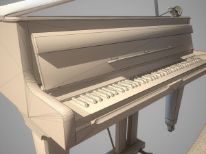 grand piano mason hamlin low-poly 3D Модель
