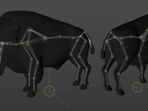 American steppe bison low-poly 3D Model