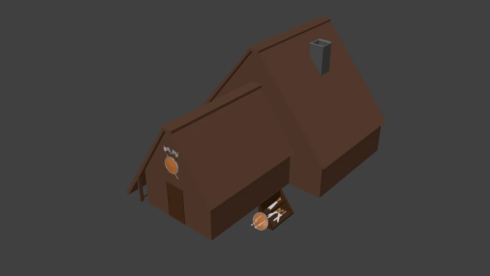 barrack 3D Model .c4d .max .obj .3ds .fbx .stl .blend 