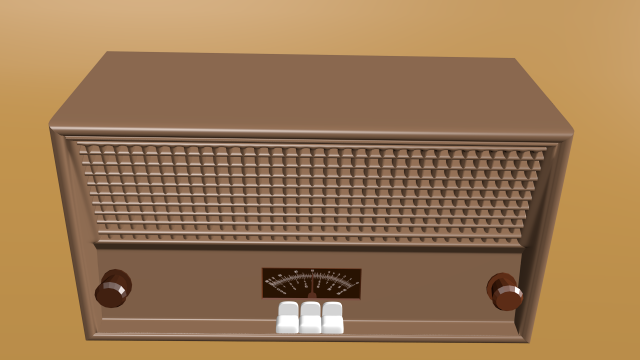 radio 3D Model .c4d .max .obj .3ds .fbx .stl .blend 