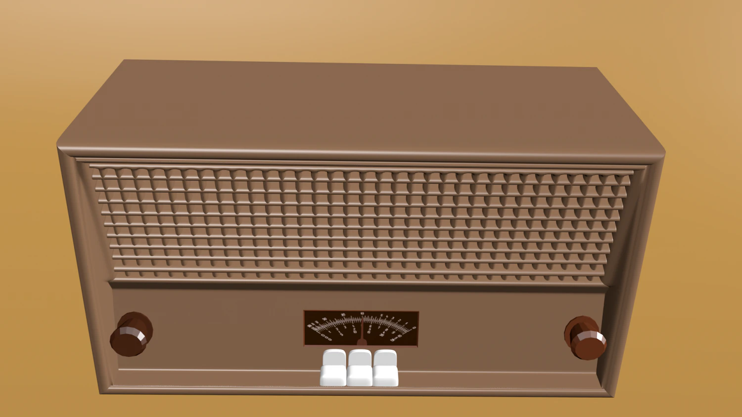 radio 3D Model .c4d .max .obj .3ds .fbx .stl .blend 