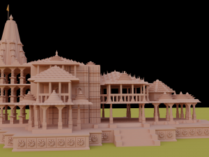 shri ram mandir 3D Model