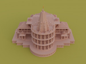 shri ram mandir 3D Model