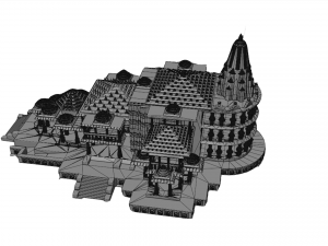 shri ram mandir 3D Model