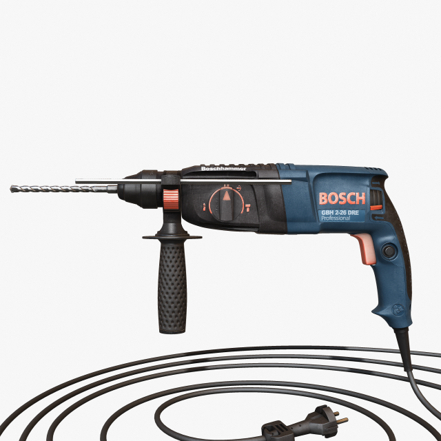 drill bosch Modello 3D .c4d .max .obj .3ds .fbx .stl .blend 