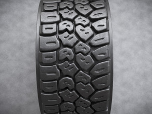 3d dirty and clean hi poly offroad tires with rim model 3D Model