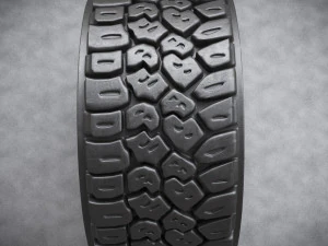 3d dirty and clean hi poly offroad tires with rim model 3D Model