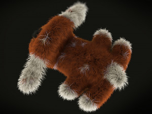 fluffy dog - toy 3D Model