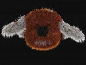 fluffy dog - toy 3D Model
