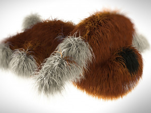 fluffy dog - toy 3D Model