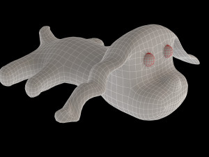 fluffy dog - toy 3D Model