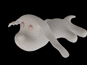 fluffy dog - toy 3D Model