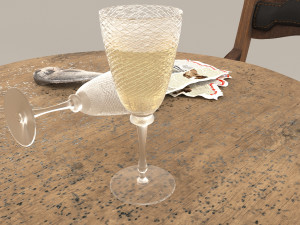 faceted shot glass 3D 模型