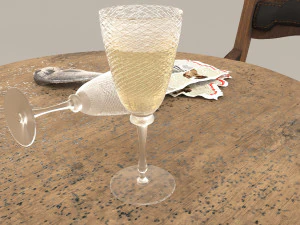 faceted shot glass 3D Model