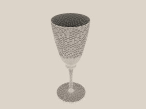 faceted shot glass 3D 模型