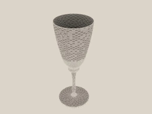 faceted shot glass 3D Model