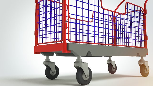 transport trolley 3D 模型 .c4d .max .obj .3ds .fbx .stl .blend 