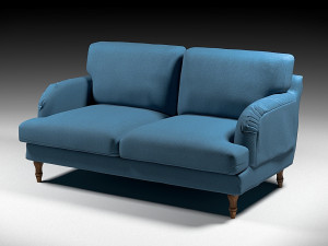 ikea loveseat stockbund-blue Modèle 3D