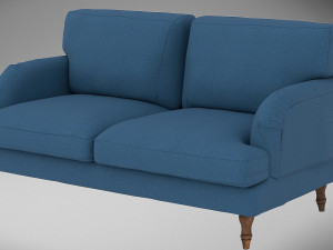 ikea loveseat stockbund-blue 3D Модель