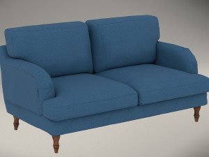 ikea loveseat stockbund-blue 3D Модель