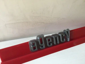 agency font uppercase and lowercase 3d letters stl file 3D Print Model