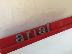 arial font uppercase and lowercase 3d letters stl file 3D Print Model