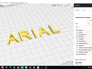 arial font uppercase and lowercase 3d letters stl file 3D Print Model