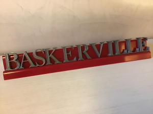 baskerville font uppercase and lowercase 3d letters stl file Model Cetak 3D