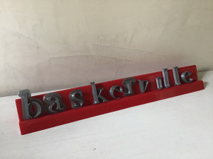 baskerville font uppercase and lowercase 3d letters stl file Model Cetak 3D