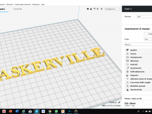baskerville font uppercase and lowercase 3d letters stl file Model Cetak 3D
