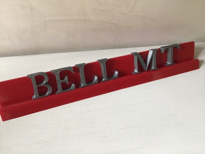 bell mt font uppercase and lowercase 3d letters stl file 3D 프린트 모델