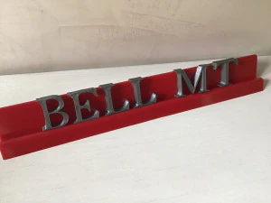 bell mt font uppercase and lowercase 3d letters stl file 3D Print Model