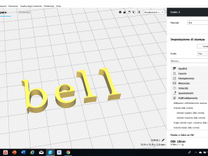 bell mt font uppercase and lowercase 3d letters stl file 3D 프린트 모델