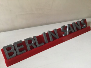 berlin sans font uppercase and lowercase 3d letters stl file Modèles 3D en vedette