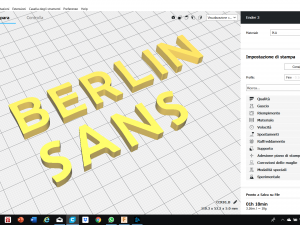 berlin sans font uppercase and lowercase 3d letters stl file Modèles 3D en vedette