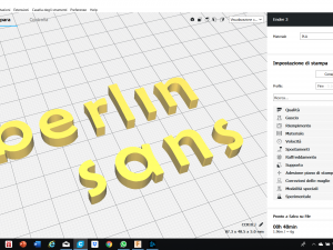 berlin sans font uppercase and lowercase 3d letters stl file Modèles 3D en vedette