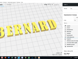 bernard font uppercase and lowercase 3d letters stl file 3D Print Model