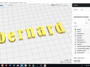 bernard font uppercase and lowercase 3d letters stl file 3D Print Model