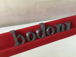 bodoni font uppercase and lowercase 3d letters stl file Model Cetak 3D