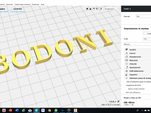 bodoni font uppercase and lowercase 3d letters stl file Model Cetak 3D
