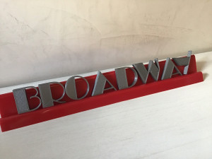 broadway font uppercase and lowercase 3d letters stl file 3D 프린트 모델