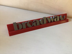 broadway font uppercase and lowercase 3d letters stl file 3D 프린트 모델