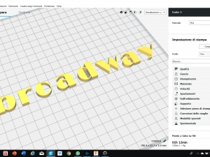 broadway font uppercase and lowercase 3d letters stl file 3D 프린트 모델