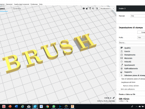 Brush script font uppercase and lowercase 3d letters stl file 3D Print Model