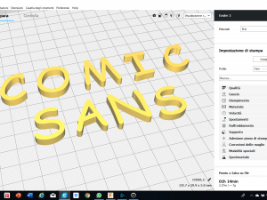 comic sans font uppercase and lowercase 3d letters stl file Model Cetak 3D