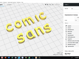comic sans font uppercase and lowercase 3d letters stl file Model Cetak 3D