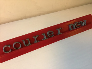 courier new font uppercase and lowercase 3d letters stl file 3D Baskı Modeli