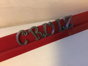 curlz font uppercase and lowercase 3d letters stl file 3D Print Model