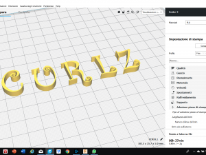 curlz font uppercase and lowercase 3d letters stl file 3D Print Model